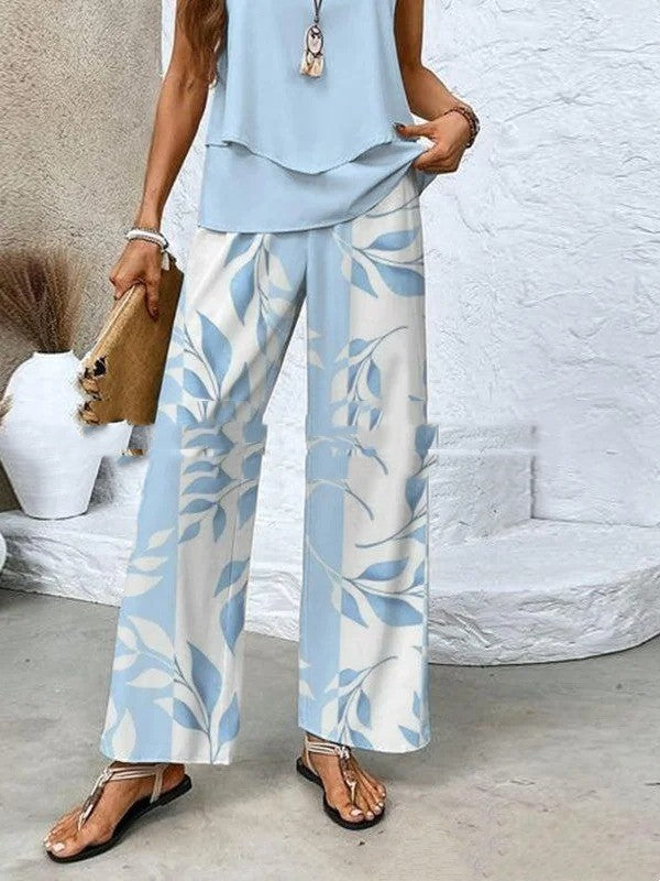 Gilet Sans Manches et Pantalon Droit