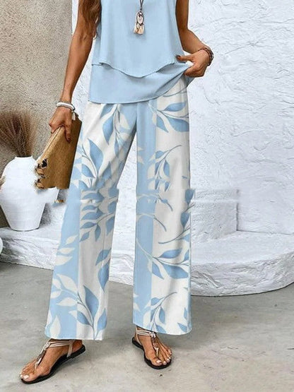 Gilet Sans Manches et Pantalon Droit