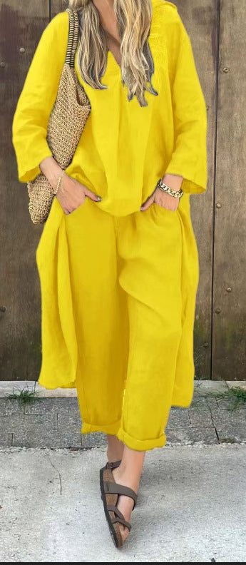 Ensemble Col V & Poches Casual