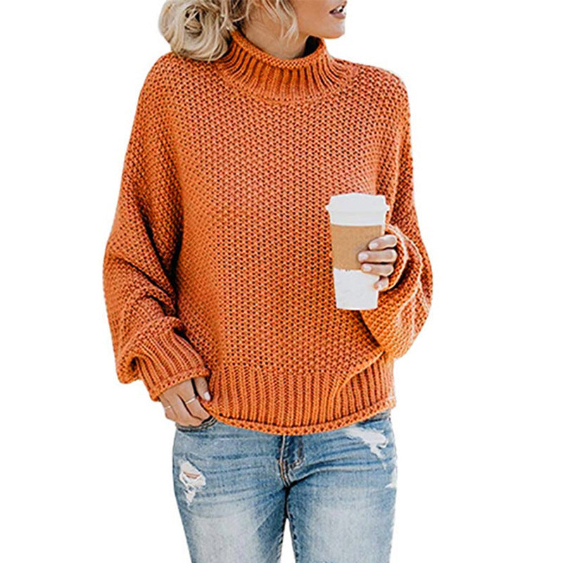Cardigan Col Roulé en Maille Épaisse – Élégance et Chaleur