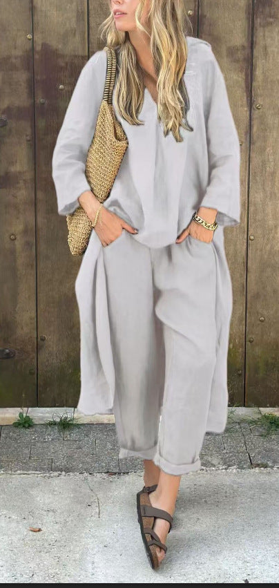 Ensemble Col V & Poches Casual