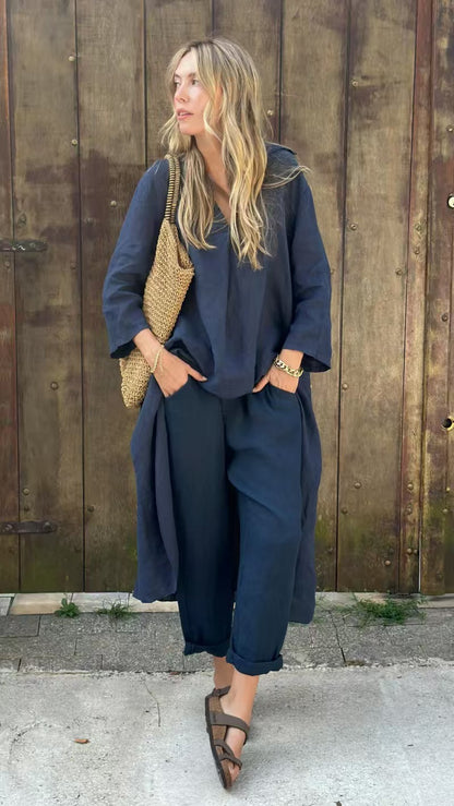 Ensemble Col V & Poches Casual