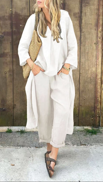 Ensemble Col V & Poches Casual