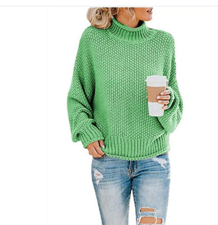 Cardigan Col Roulé en Maille Épaisse – Élégance et Chaleur