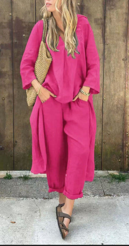 Ensemble Col V & Poches Casual
